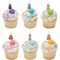 Party Cats Shaped Candles, 6pc